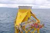 DEME installs first jacket foundation at Moray East offshore wind farm, july 2020