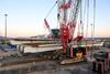 Vernazza uses crawler cranes to lift steel bridge sections at Italian shipyard