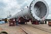 Megalift transports pair of pressure vessels