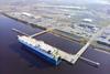 Jaxport The recently completed expansion of Berth 22 at JAXPORT’s Blount Island Marine Terminal allows the berth to accommodate larger vehicle ships.