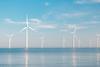 Offshore wind energy stock image