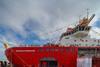 Polar research ship christened