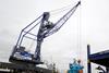 he New Liebherr LHM 420 at the Port of Hull