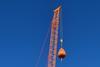 Tetrahedron crane completed