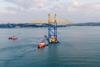 Hareket handling ship to shore crane in Turkiye