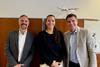 From left to right: Fabian Heil, managing director of MBS Logistics AG; Maria Wegmüller, managing director of Gerhard Wegmüller; Joerg Roehl, ceo of MBS Group and chairman of the board of directors of MBS Logistics AG.