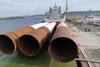 Mammoet moves massive monopiles around Spanish site