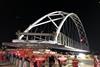 Mammoet installs world’s first S-curved bridge in Dallas