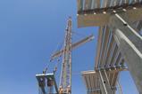 Sarens lifting structures for a bridge project in Cairo.