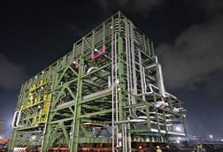 EXG transports 33 pipe rack modules in India
