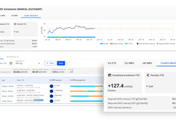 Stormgeo FuelEU Maritime dashboard