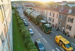 Cargoes arriving over the road at luneville_france