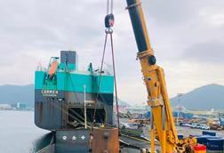 Protranser delivers breakbulk items to South Korea