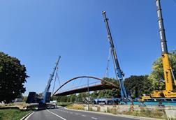 Sarens Completes the Dikke Linde Bicycle Bridge Installation
