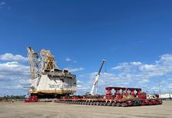 Mammoet achieves record-breaking dragline relocation using SPMTs 1