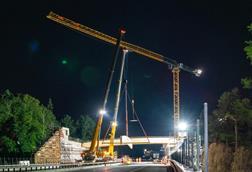 Affolter completes wildlife bridge construction on night shift 1