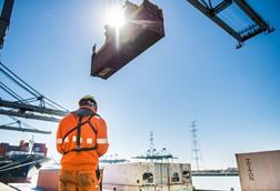 antwerp port stock image hlpfi heavy lift