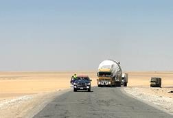 DAKO delivering gas turbine to Libya inland transport