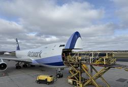 Scan Global B747F loaded at Bullind with 3d printer components