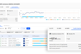 Stormgeo FuelEU Maritime dashboard