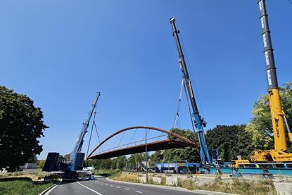 Sarens Completes the Dikke Linde Bicycle Bridge Installation
