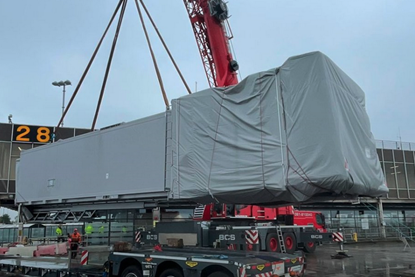 Quality Freight Group handling passenger bridges at  Shannon Airport during 2022.