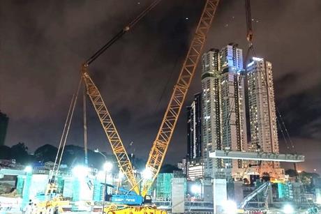 Sarens Assists In The Construction Of Rapid Transit System Link In Malaysia