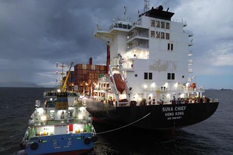 Swire Shipping - Suva Chief bunkers sustainable biofuel in HK
