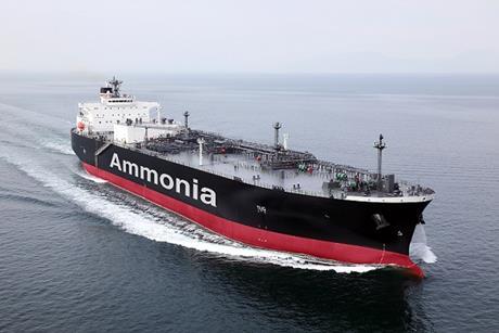 Ammonia gas carrier NYK, august 2020