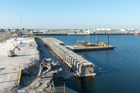 Reconstruction underway at Brownsville’s Cargo Dock 3