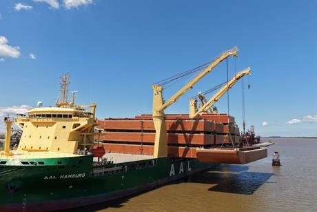 AAL Shipping moves 16 barges from Brazil to Uruguay