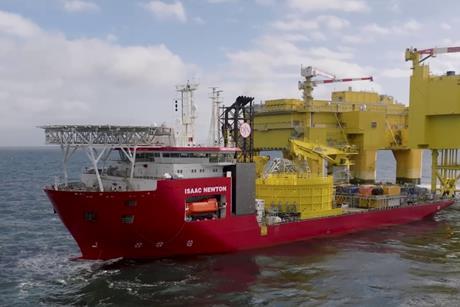 Jan De Nul wraps up 2025 work at DolWin kappa platform