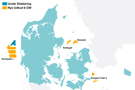 Denmark’s procurement procedure will enable establishment of a minimum of 6 GW offshore wind power, to be completed in 2030.