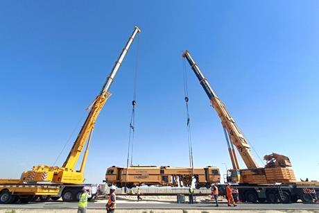 Al Faris calls on Liebherr cranes for railway moves