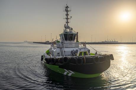 SAFEEN Group’s Damen RSD-E Tug 2513, Bu Tinah, achieves Guinness World Record