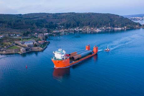 250916 SAL Heavy Lifts Zhong Ren 121 transporting monopiles from Fene Spain to Flushing Belgium