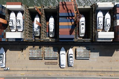 CMA CGM Abu Dhabi Yacht Lifting 2025 tight birds eye view 11 vessels