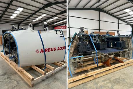 B&H delivers A330 cockpit from UK to New Zealand 1