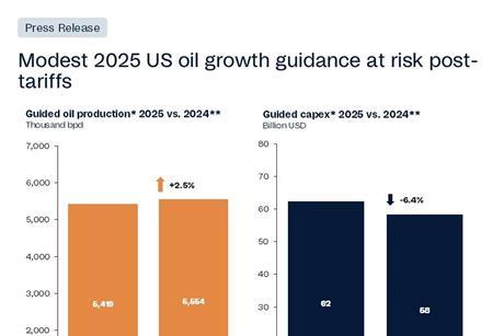 Rystad 2025 oil growth guidance at risk post-tariffs