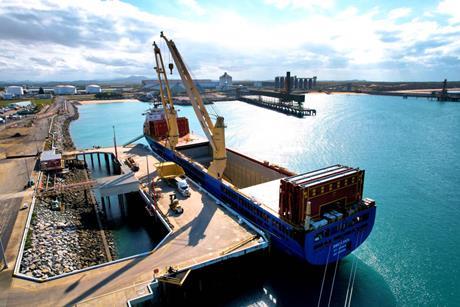 The BBC Leer, bringing mining equipment