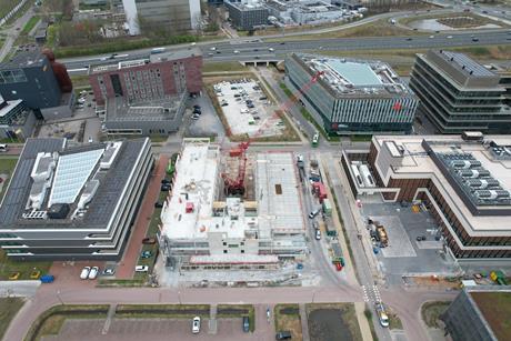 Mammoet deploys modular construction method at Nexus Leiden 1
