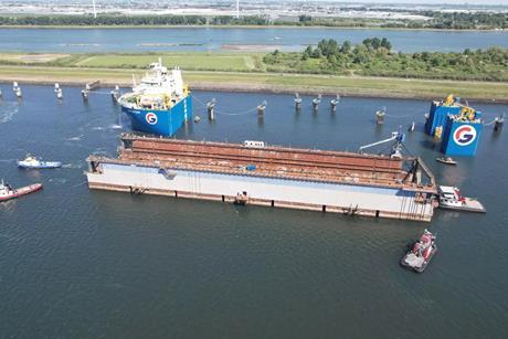 GPO Heavylift delivers floating dock from Rotterdam to Tuzla