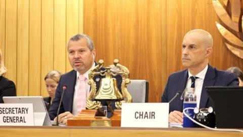 IMO secretary-general Arsenio Dominguez