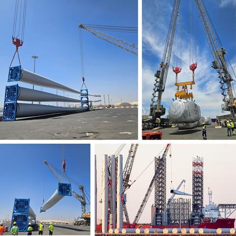 Ellevo Group managing the handling of wind energy components