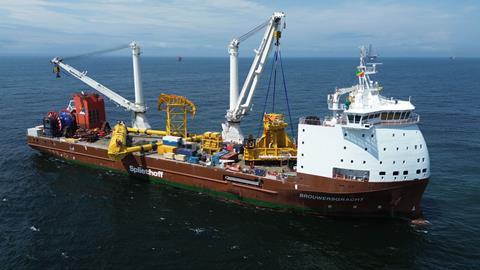 BigLIft’s B-type heavy lift vessel Brouwersgracht played a crucial role in the transportation and installation of a high-capacity base and yoke system for ENI’s floating liquefied natural gas (FLNG) operations