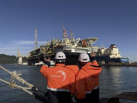 Inchape supporting FPSO sail-away operations at the port of Geoje.