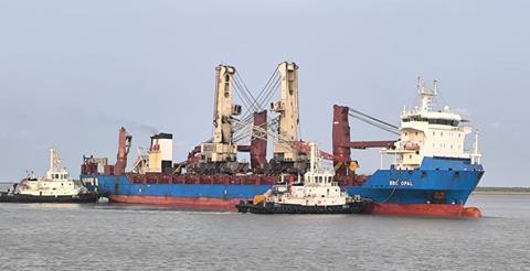 Super Freight moves four MHCs between Indian ports