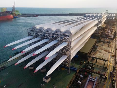 Large-Scale Wind Blade Transport to the U.S. Delivered by Kaleido Logistics 1