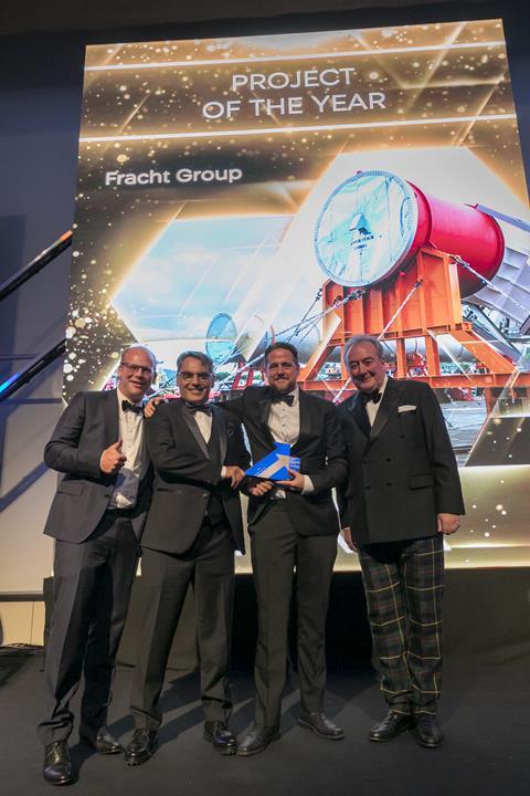 Fracht Group wins the Project of the Year award.