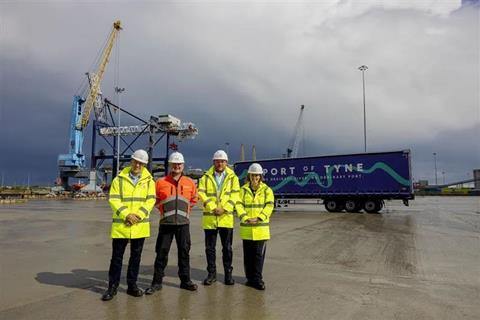 Matt Beeton, Port of Tyne, Jason Ledden, Ørsted, Craig Morton, Port of Tyne, and Kim McGuinness, North East Mayor
